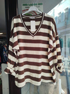Sweatshirt gestreift onesize