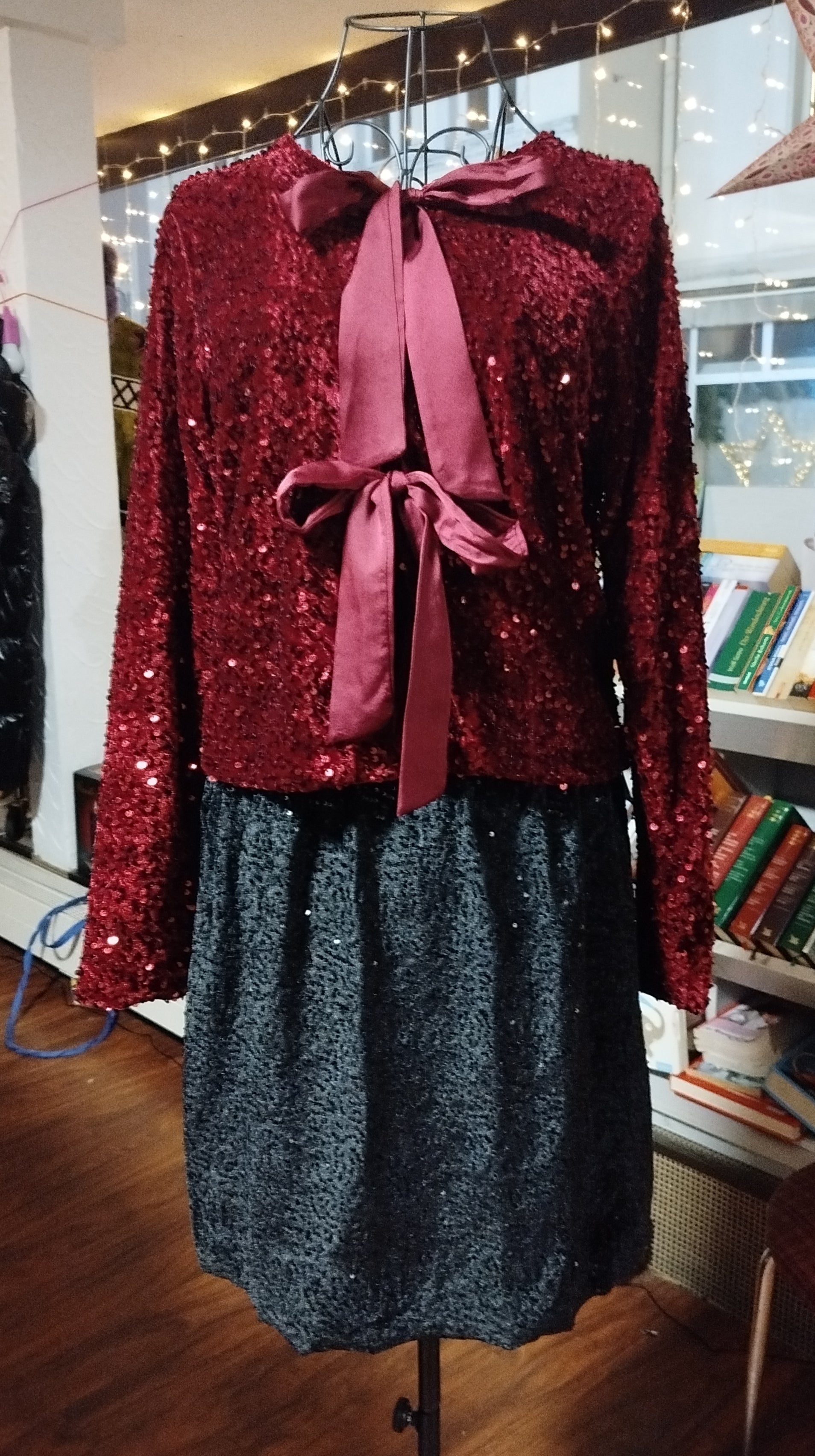 Minirock Glitzer Pailletten onesize (36-40)