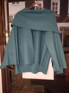 Poncho mit integriertem Schal onesize