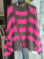 Strickjacke gestreift onesize
