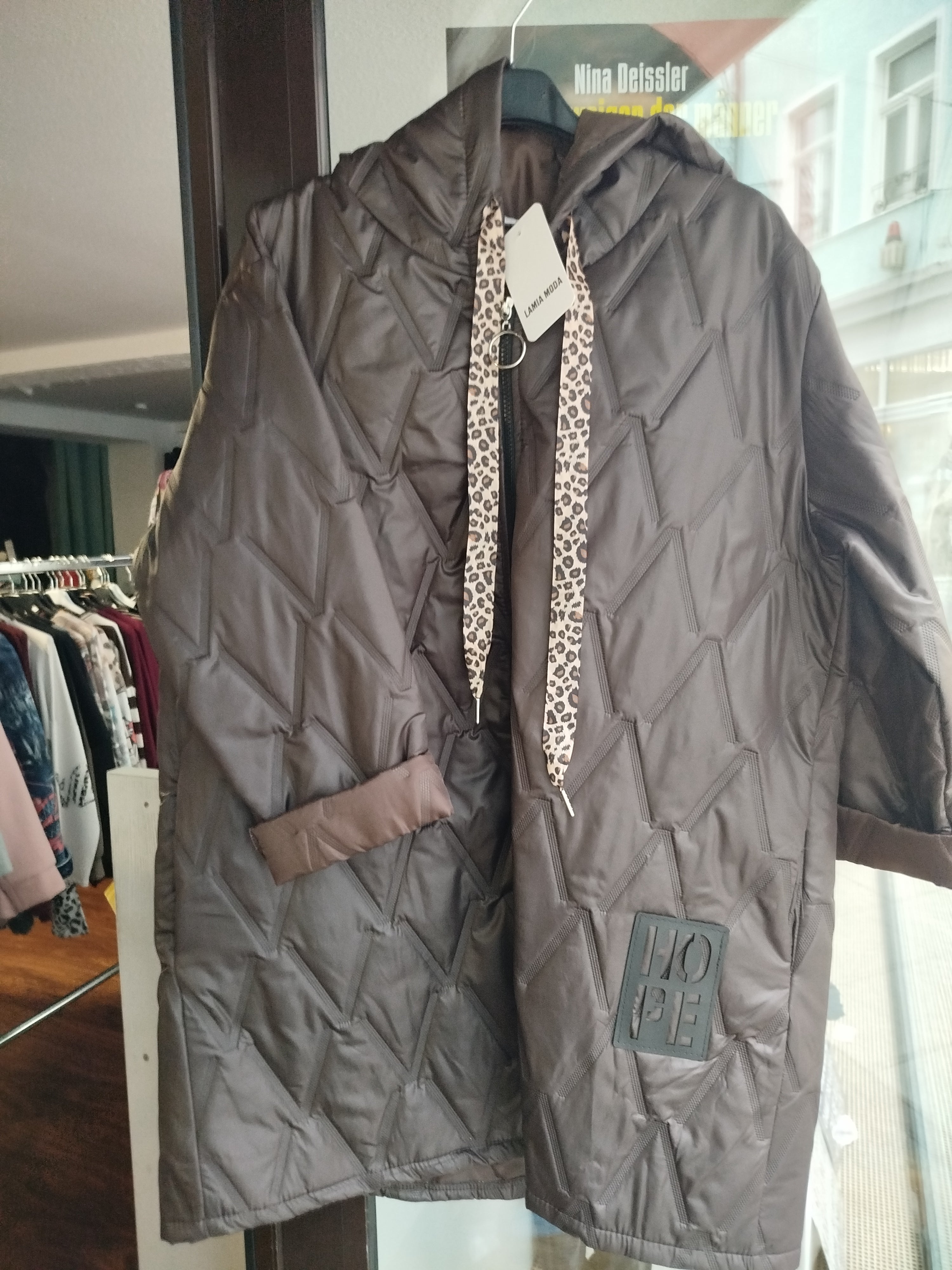 Steppjacke mit Kapuze onesize