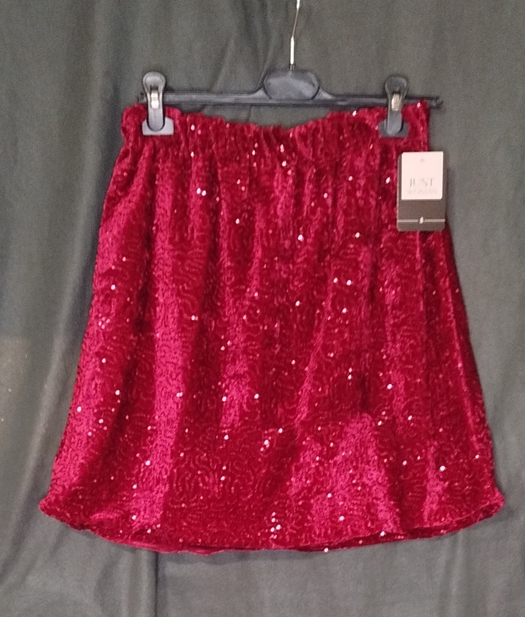 Minirock Glitzer Pailletten onesize (36-40)