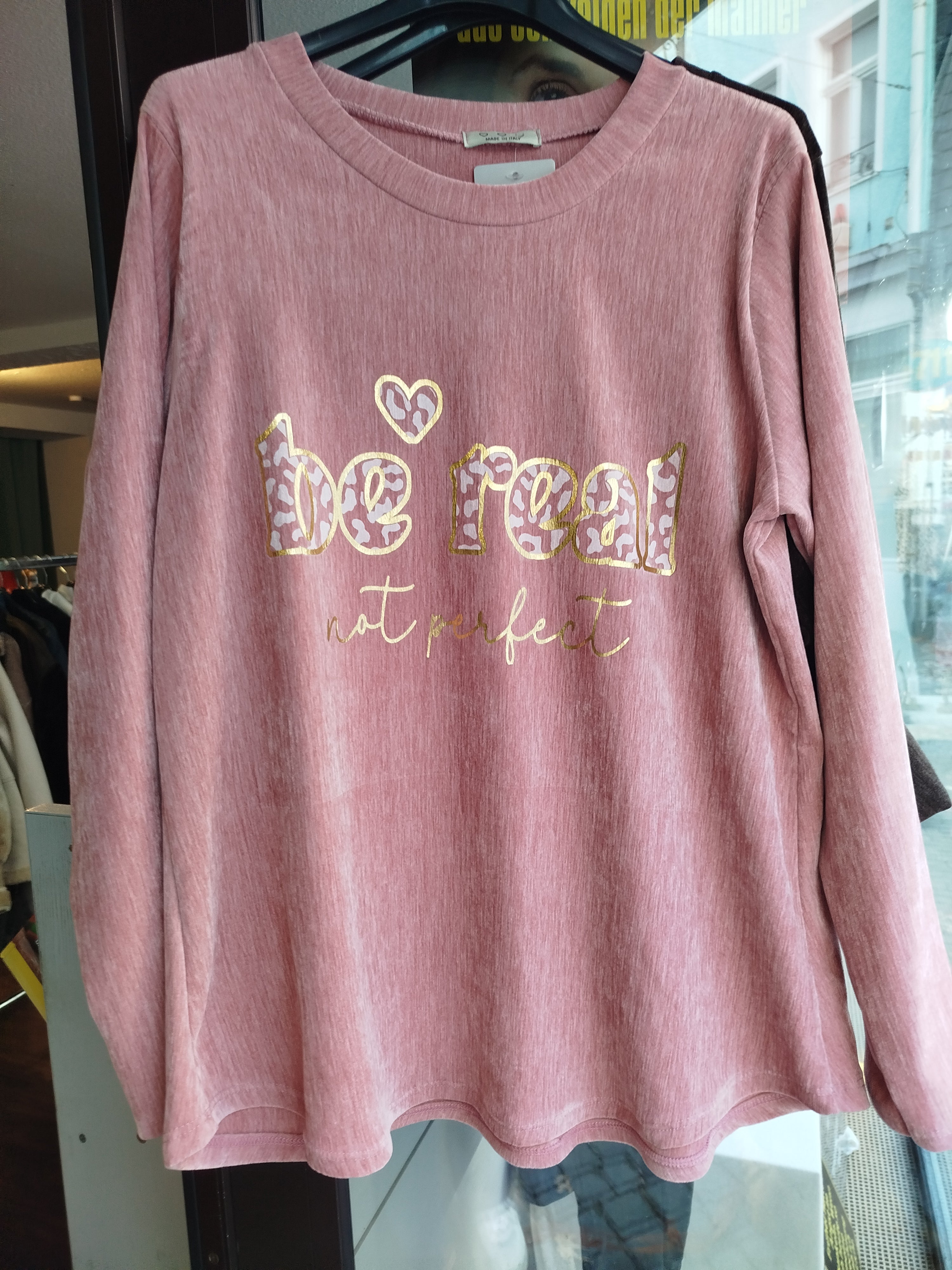 Sweatshirt Nicki 'be real Not perfekt' onesize (36-42)