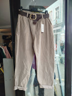 weit geschnittene Cordhose mit Gürtel onesize (36-42)