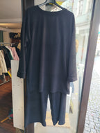 2 tlg. Set Sweatshirt und Hose weicher Cord Stoff onesize (38-46) weit geschnitten