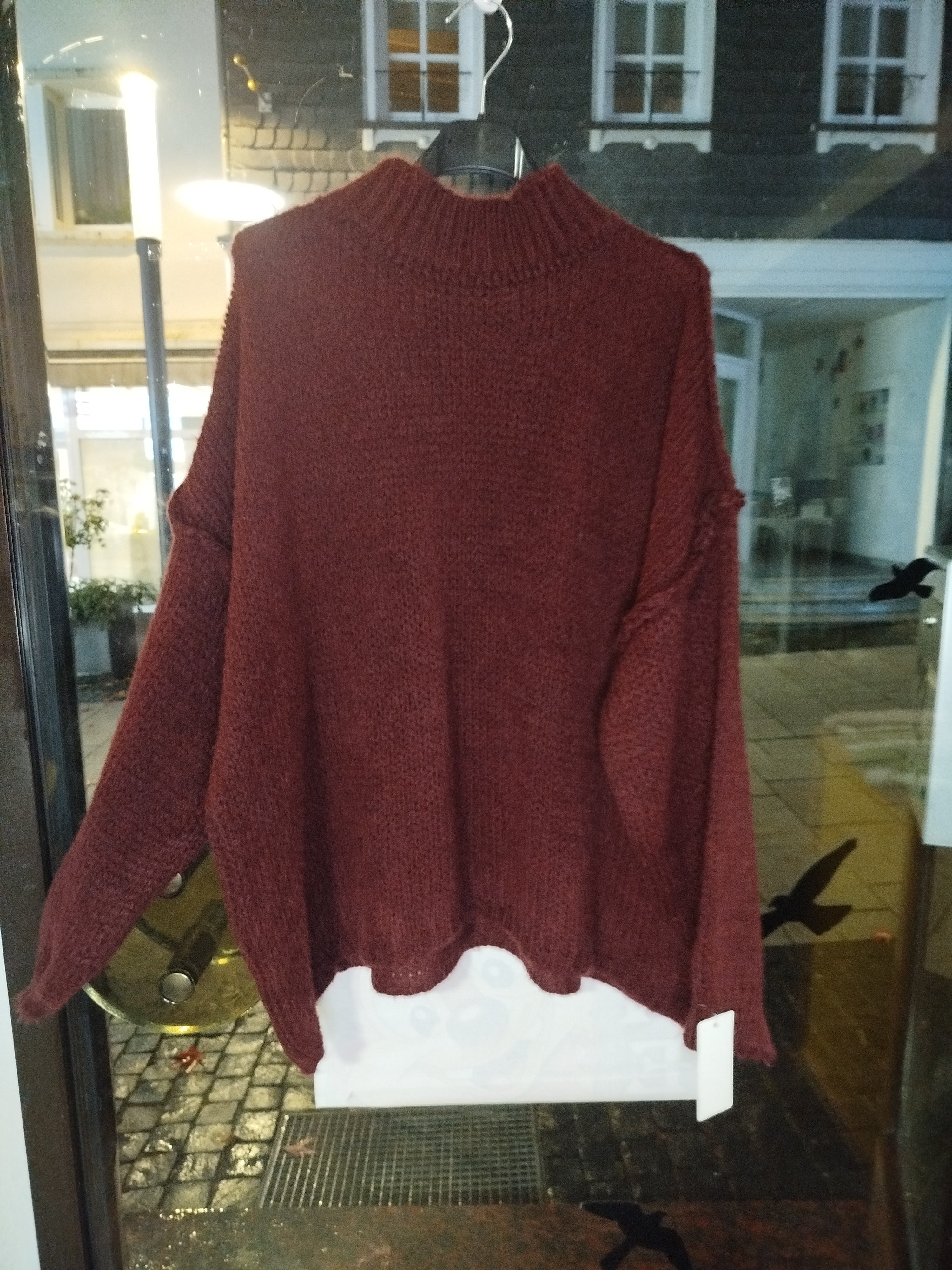 Kuscheliger Strickpullover mit Stehkragen oversized onesize (36-44)